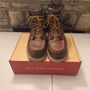 Red Wing 2415 Traction Tred Work Boots Men’s 9.5 E2 Brown Moc Toe USA 🇺🇸